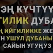 Эн Кучтуу Дуба Ийгилик Жана Жолун Ачык Болот Аллах Куч Кубат Берет