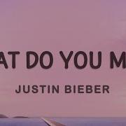 Justin Bieber What Do You Mean Lyrics