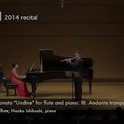 Reinecke Sonata Undine For Flute Piano Iii